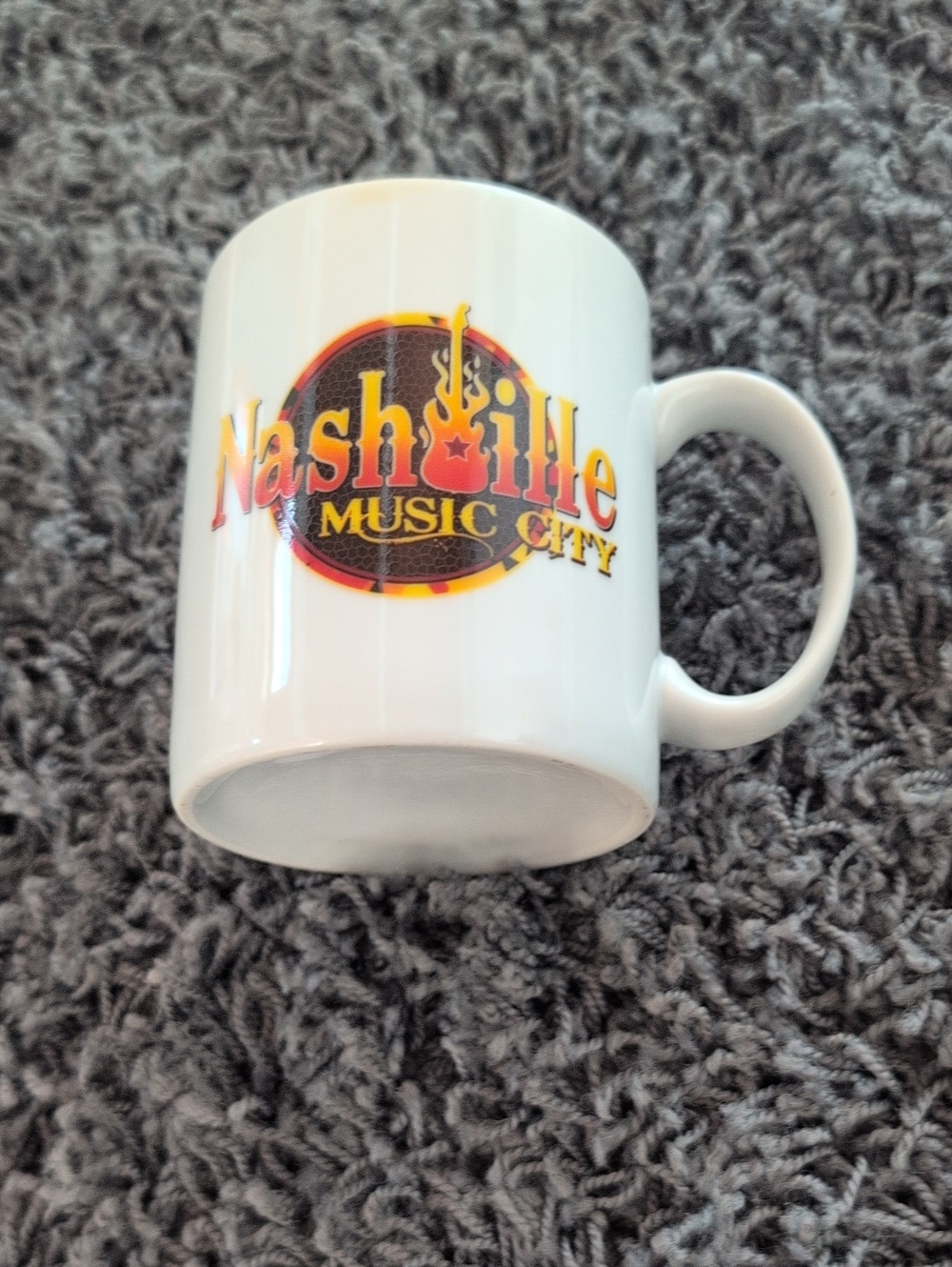 Nashville Music City White Ceramic Coffee Mug